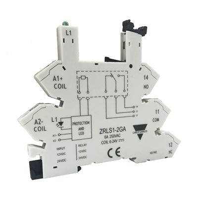 ZRLS1-2GA BASE PARA RELÉ 6A 250VAC MOLA CARLO GAVAZZI