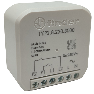 1Y.P2.8.230.B000 RELÉ INTERFACE 2 CANAIS BLUETOOTH 230 VAC YESLY FINDER