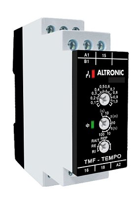 TMF 02 MM RELÉ DE TEMPO MULTIFUNÇÃO 24 A 240VCA/VCC  12VCA/VCC ALTRONIC