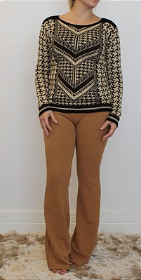 Blusa em tons terrosos linda demais