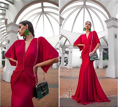 Vestido de festa Victoria - Vermelho