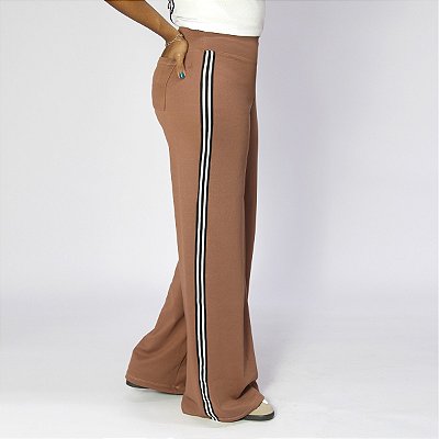 Track Pants Pantalona marrom clara