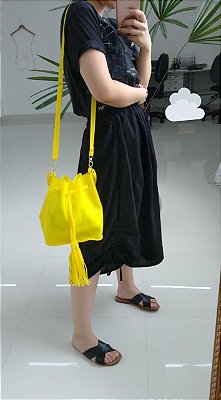 Bolsa saquinho de plástico - Amarela