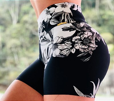Calça legging fitness levanta bumbum com estampa roses e detalhe - Madame  Ninna - loja online de confeccções femininas