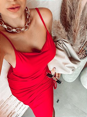 Vestido Carmen - Vermelho
