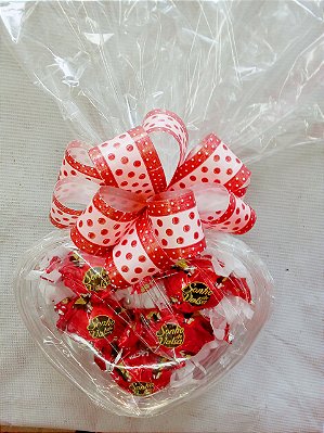 CORAÇÃO DE CHOCOLATE EMBALADO PRA PRESENTE