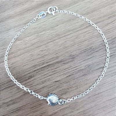 PULSEIRA DE PRATA BALI CONCHA