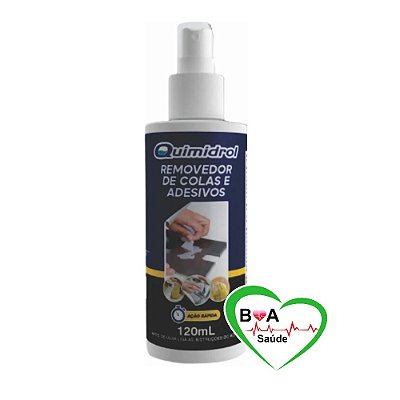 REMOVEDOR DE COLA E ADESIVOS PARA MATERIAIS DIVERSOS 120 ML QUIMIDROL Tira Grude BOA SAUDE LOJA VIRTUAL
