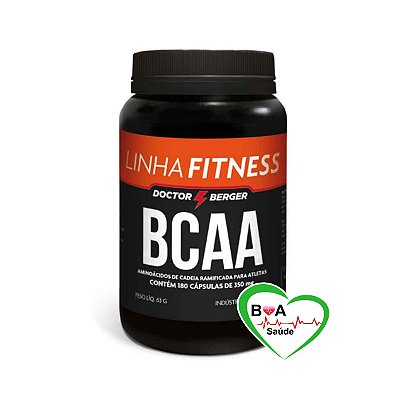 BCAA 350 MG COM 180 CAPSULAS DOCTOR BERGER  FITNESS BOA SAUDE
