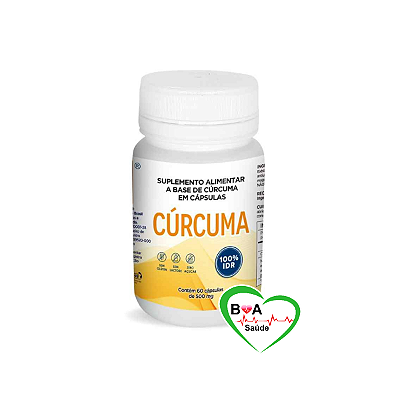 CURCUMA 500MG COM 60 CAPSULAS ACAFRAO DA TERRA ORIGINAL DOCTOR BERGER BOA SAUDE