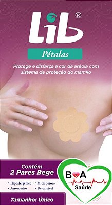 LIB PÉTALAS COM 2 PARES TRADICIONAL BEGE