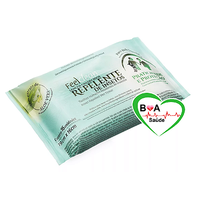 TOALHA REPELENTE DE INSETOS LENCO UMEDECIDO FEELCLEAN C/16 UNDS
