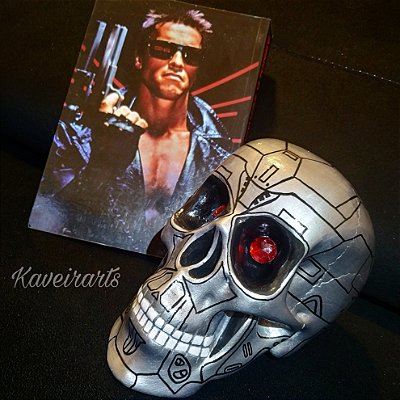 Caveira Exterminador do Futuro  Grande