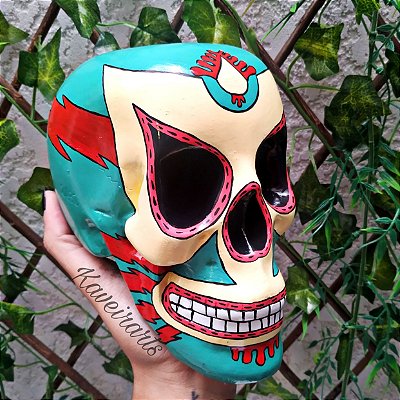 Caveira Mexicana Lucha Libre - Grande
