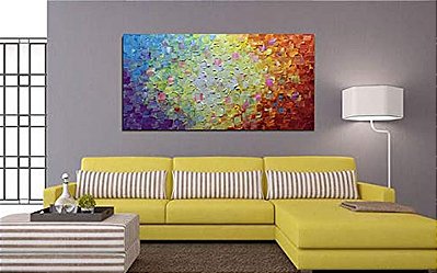 Quadro Pintura Tela superdimensionadas multi-cor 5130