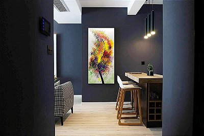 Quadro Pintura Tela perfeita folha extras colorido 5134
