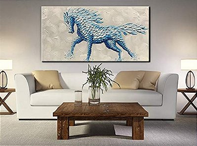 Quadro Pintura Tela azuis housewarming presentes bons 5156