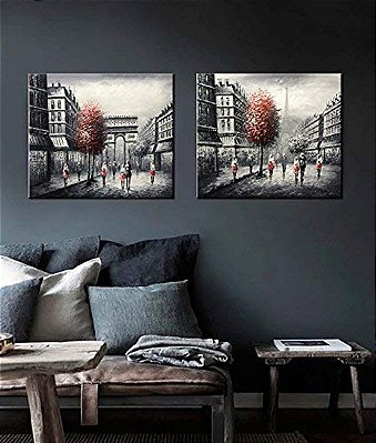 Quadro Pintura Tela decor home arco paisagem triunfal 5167
