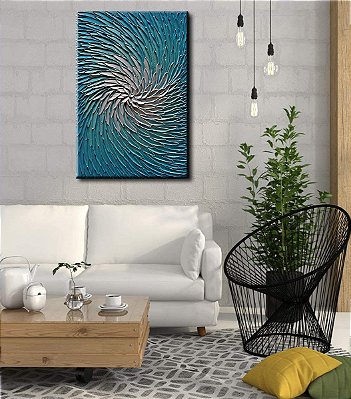 Quadro Pintura Tela pétalas longas flor Sala de Estar 5169