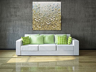 Quadro Pintura Tela multi import acessível quadrado 5220