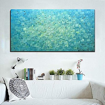Quadro Pintura Tela claramente luz luz espessa mar 5233