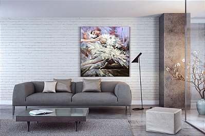 Quadro Pintura Tela escolha presente senhora quadrados 5249