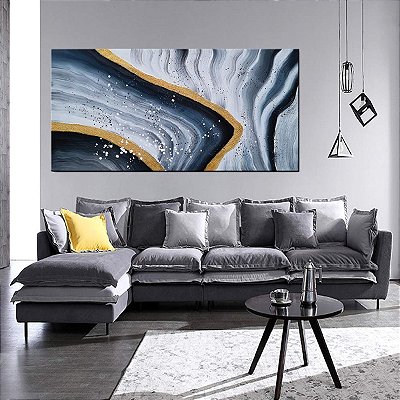 Quadro Pintura Tela hierárquicas linhas abstratas 5273