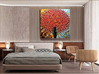 Quadro Pintura Tela mover praça nova Decorativo 5294