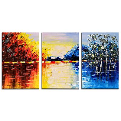 Quadro Pintura Tela emoldurado nós) economize (us óleo 5335