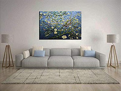 Quadro Pintura Tela van famosas gogh flor artistas 5389
