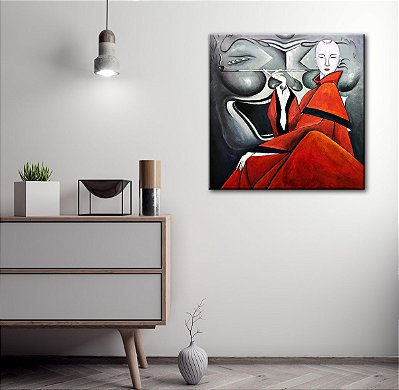 Quadro Pintura Tela emoldurado nós) (apenas abstrata $ 5407