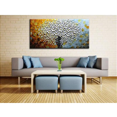 Quadro Pintura Tela Decorativo Pintado a Mão 5423