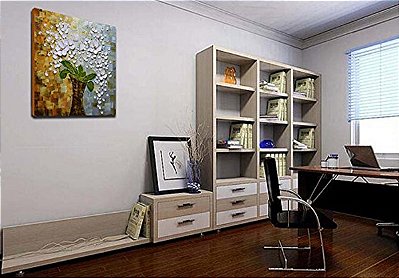 Quadro Pintura Tela árvore impermeável flor fade anos 5432