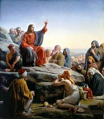 Quadro Pintura Tela religiosa bloch montagem heinrich 5466