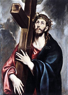 Quadro Pintura Tela luini óleo religiosas bernardino 5470