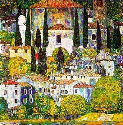 Quadro Pintura Tela replicação gustav klimt cassone 5488