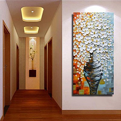 Quadro Pintura Tela asdam vaso abstrato grátis) - 5516