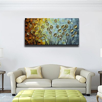Quadro Pintura Tela flowers promoção) asdamart 5586