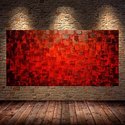 Quadro Pintura Tela Abstrato Moderno 2165