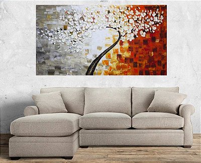 Quadro Pintura Tela Abstrato Moderno 2175