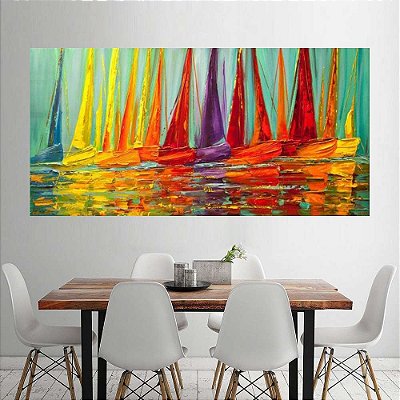 Quadro Pintura Tela Moderna Marinas 2183