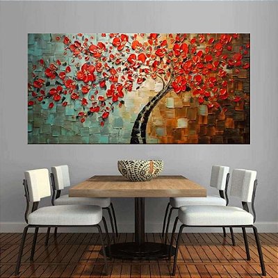 Quadro Pintura Tela Abstrato Moderno 2186