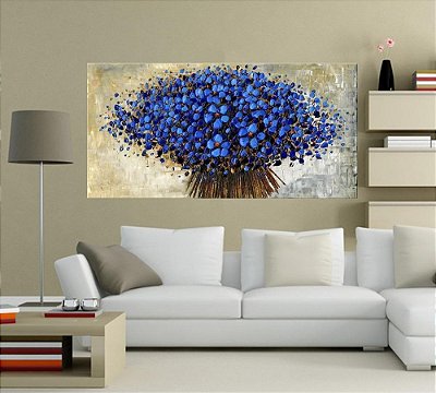 Quadro Pintura Tela Abstrato Moderno 2193