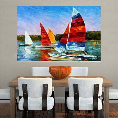 Quadro Pintura Tela Moderna Marinas 2426
