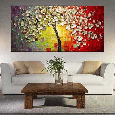 Quadro Pintura Tela Abstrato Moderno 2449