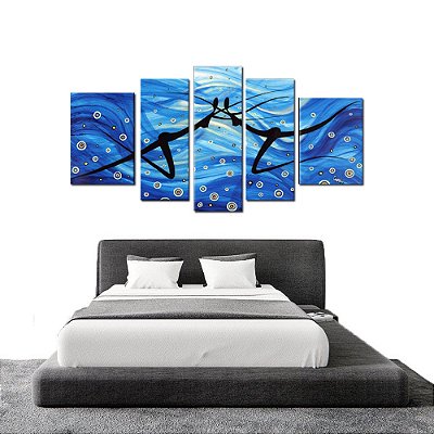 Quadro Decorativo Abstrato Dança Silhuetas Moderno 245