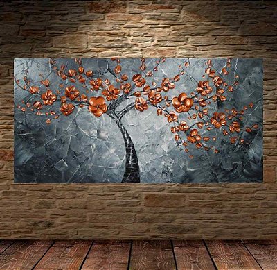 Quadro Pintura Tela Abstrato Moderno 2467