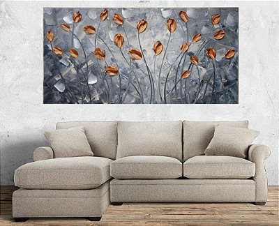 Quadro Pintura Tela Abstrato Moderno 2469