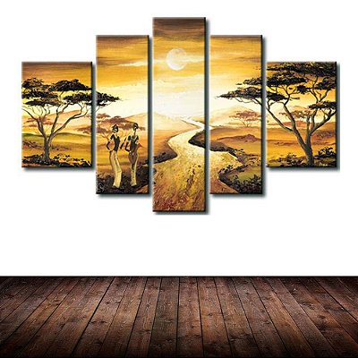 Quadro Decorativo Africano Paisagem 294