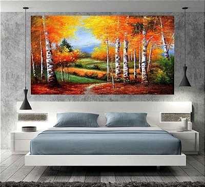 Quadro Pintura Paisagem Óleo Sobre Tela 3005